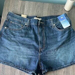 Levi's Dark Blue Jean Shorts